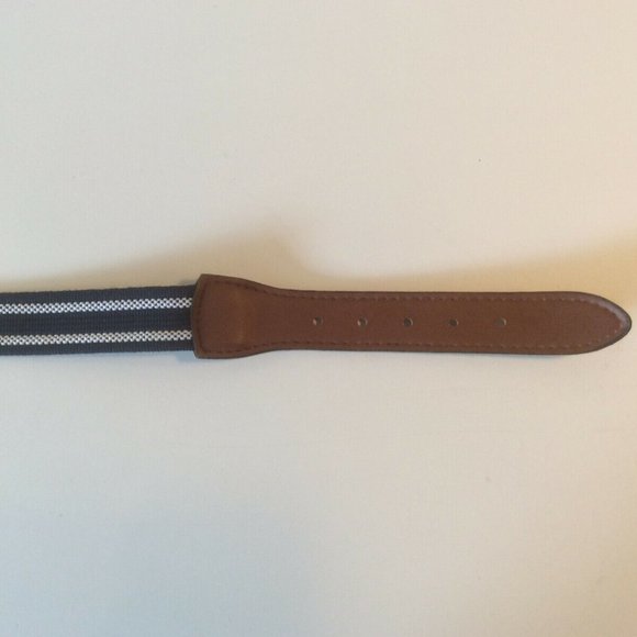 Faux Leather Belt Navy Cloth Home 42 Inch Size Medium Clothing Accessory Jeans - Picture 4 of 4